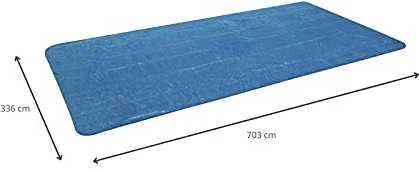 Bestway Baseino uždangalas Flowclear, mėlynas, 703x336cm, stačiakampis
