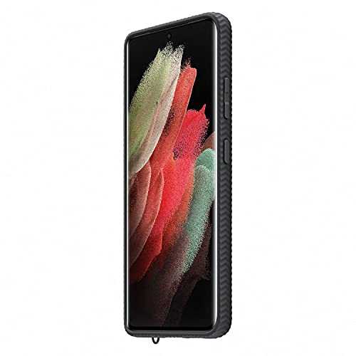 Dėklas GG998CBE Clear Protective Cover for Samsung Galaxy S21 Ultra Juodas (Juodas)