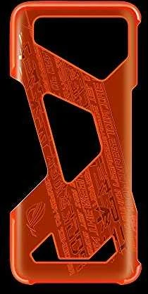 Dėklas Asus Rog Neon Aero Case ZS661KS Pusiau skaidrus su oranžiniu