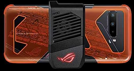 Dėklas Asus Rog Neon Aero Case ZS661KS Pusiau skaidrus su oranžiniu