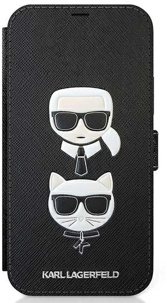 Dėklas Karl Lagerfeld KLFLBKP12LSAKICKCBK skirtas iPhone 12 Pro Max 6,7, juoda