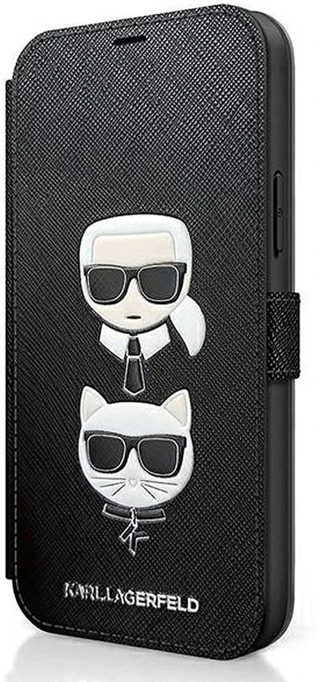 Dėklas Karl Lagerfeld KLFLBKP12LSAKICKCBK skirtas iPhone 12 Pro Max 6,7, juoda