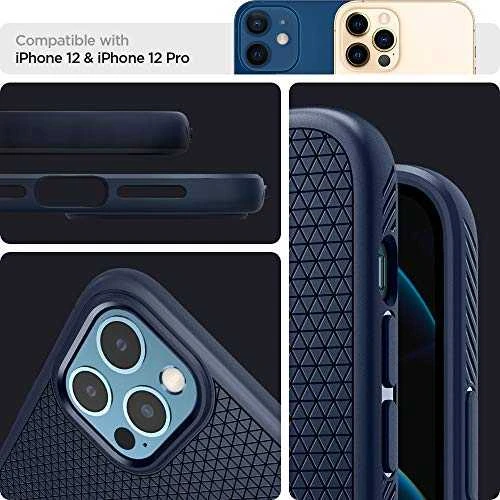 Dėklas Spigen 112591 skirtas iPhone 12, iPhone 12 Pro, mėlyna