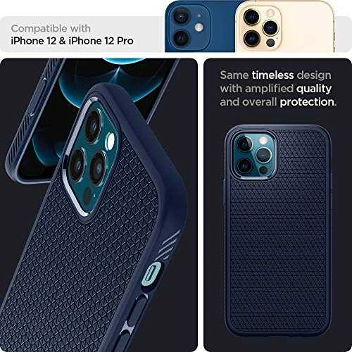 Dėklas Spigen 112591 skirtas iPhone 12, iPhone 12 Pro, mėlyna