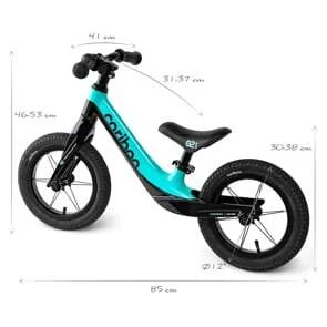 Balansinis dviratukas Cariboo Magnesium Air, juodas/mėlynas aprašymas - Prekės nuotrauka