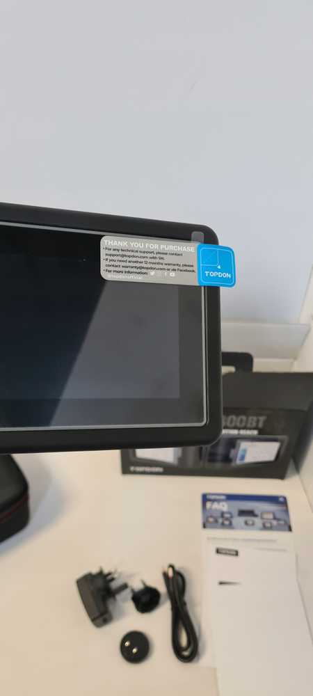 "TOPDON ArtiDiag800 BT" - OBD2 akumuliatoriumi valdomas diagnostikos prietaisas, skirtas visoms transporto priemonėms, automobiliams, turintis išsamią sistemos diagnostiką ir 28 aptarnavimo funkcijas, nuolatinis atnaujinimas internetu, belaidis ryšys