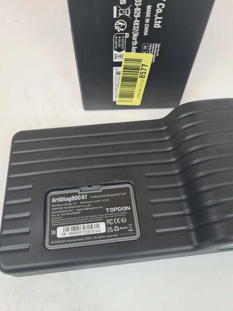 "TOPDON ArtiDiag800 BT" - OBD2 akumuliatoriumi valdomas diagnostikos prietaisas, skirtas visoms transporto priemonėms, automobiliams, turintis išsamią sistemos diagnostiką ir 28 aptarnavimo funkcijas, nuolatinis atnaujinimas internetu, belaidis ryšys