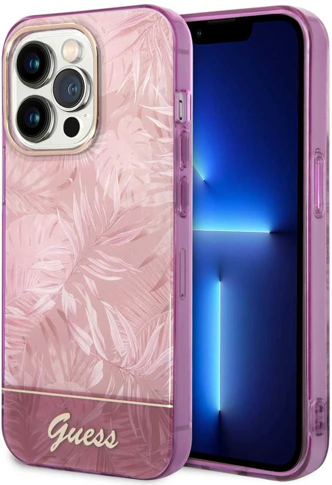 Dėklas Guess PC / TPU Jungle iPhone 14 Pro