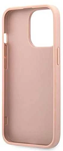 Dėklas Guess PU Saffiano Big 4G Metal Logo Case skirtas iPhone 13 Pro, rožinis