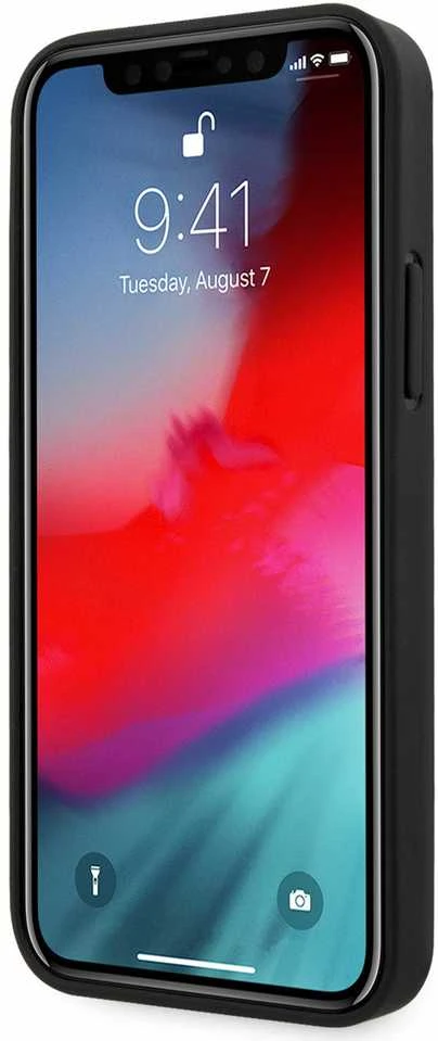Guess Saffiano V – dėklas, skirtas iPhone 12 / iPhone 12 Pro, rožinis