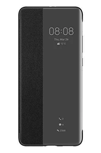 Dėklas Smart View Flip dangtelis, skirtas Huawei P40 Pro (Juodas)
