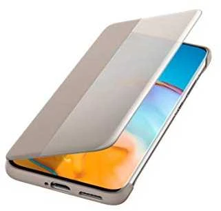 Dėklas Smart View Flip dangtelis, skirtas Huawei P40 Pro (Khaki)