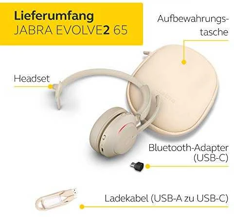 Ausinės Jabra Evolve2 65
