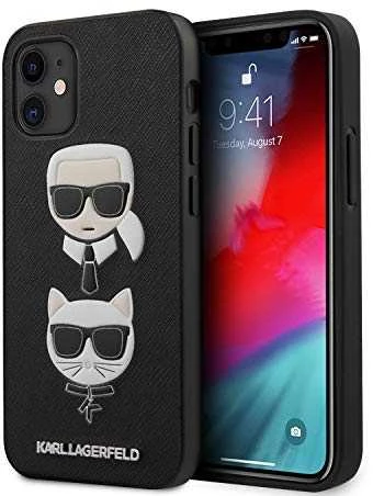 Dėklas Karl Lagerfeld Case skirtas iPhone 12 Mini, juodas