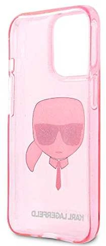 Dėklas Karl Lagerfeld KLHCP13LKHTUGLP, skirtas iPhone 13 Pro / 13, rožinis