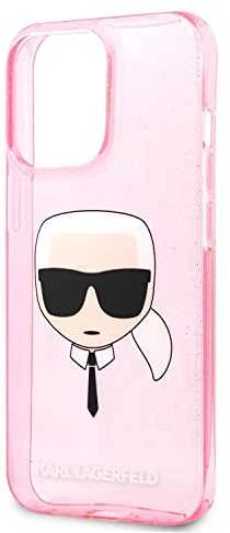 Dėklas Karl Lagerfeld KLHCP13LKHTUGLP, skirtas iPhone 13 Pro / 13, rožinis