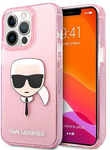 Dėklas Karl Lagerfeld KLHCP13LKHTUGLP, skirtas iPhone 13 Pro / 13, rožinis