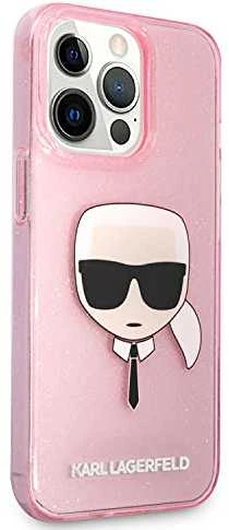 Dėklas Karl Lagerfeld KLHCP13LKHTUGLP, skirtas iPhone 13 Pro / 13, rožinis