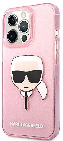 Dėklas Karl Lagerfeld KLHCP13LKHTUGLP, skirtas iPhone 13 Pro / 13, rožinis