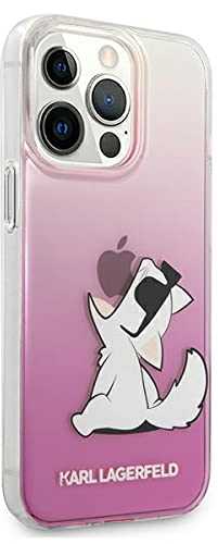 Dėklas Karl Lagerfeld PC/TPU Choupette Eat Case, skirtas iPhone 13 Pro Max, rožinis
