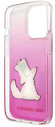 Dėklas Karl Lagerfeld PC/TPU Choupette Eat Case, skirtas iPhone 13 Pro Max, rožinis
