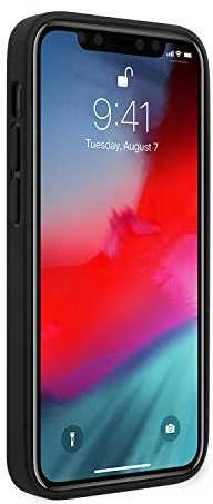 Dėklas Karl Lagerfeld Saffiano Ikonik Karl's Head skirtas iPhone 12 Mini, juodas