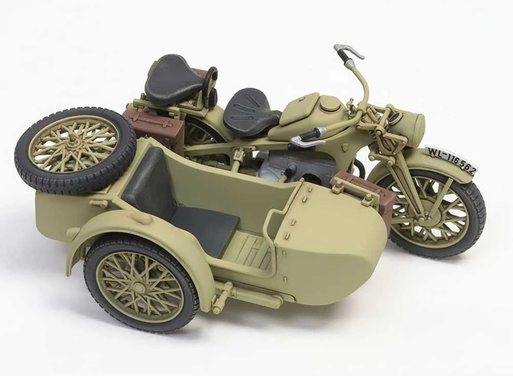 Konstruktorius Tamiya Zündapp KS600 motociklas ir šoninė priekaba 35384