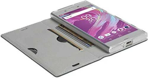 Dėklas Krusell Malmo 4 Card FolioCase skirtas Sony Xperia XA1, mėlyna