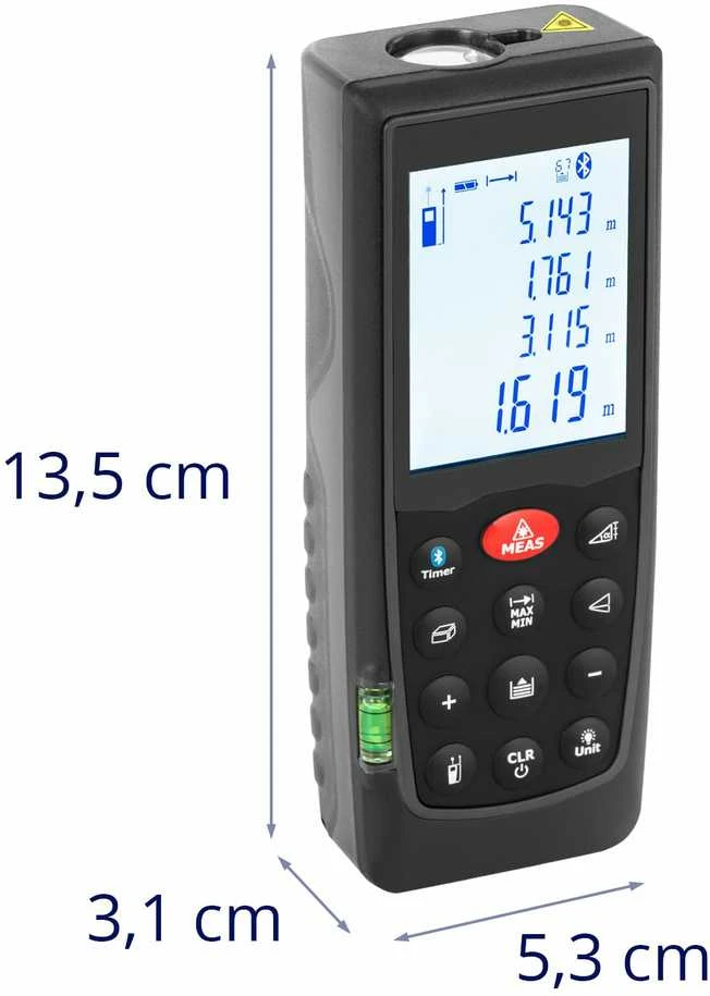 Steinberg Systems Lazerinis atstumo matuoklis su Bluetooth, 70 m
