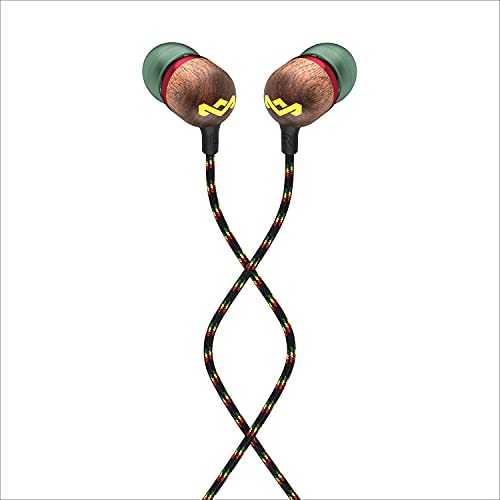 Ausinės Marley | Earbuds | Smile Jamaica | su laidu | į ausis įkišamos | Mikrofonas | Rasta