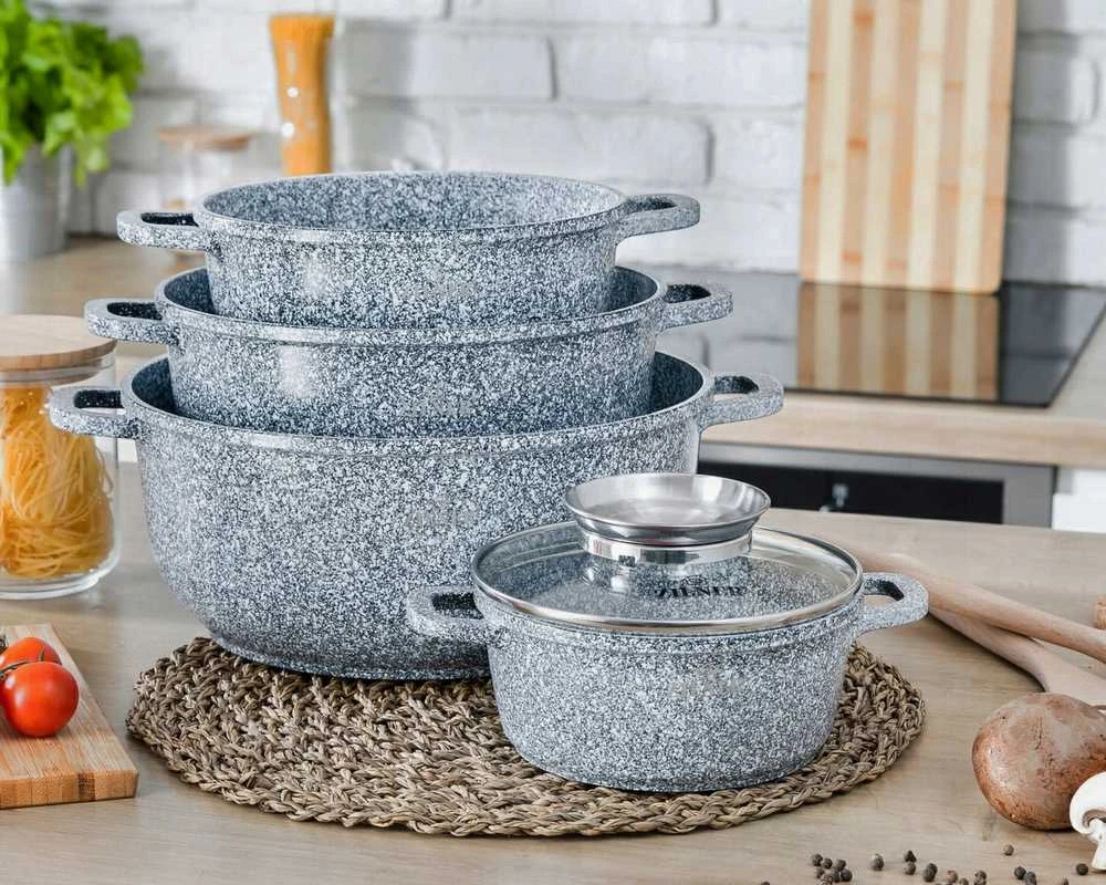 Zilner Marmurinis puodas su dangčiu 6,8l / 28cm