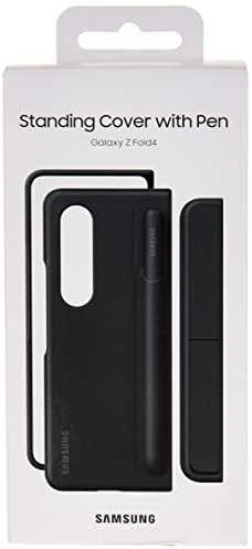 Dėklas Samsung Galaxy Fold4 stovimas dangtelis su S Pen 25W TA Juodas