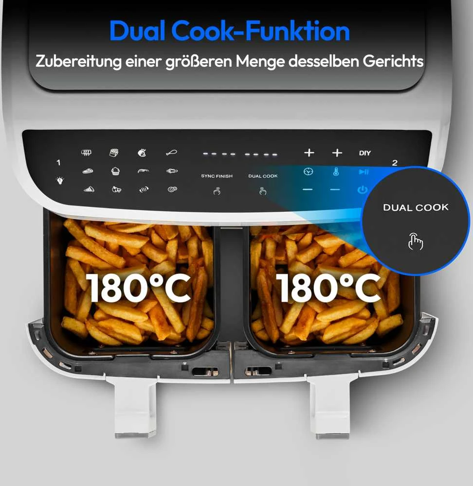 Oro gruzdintuvė Medion LIFE P20 Balta Juoda 2600 W 8,7 l