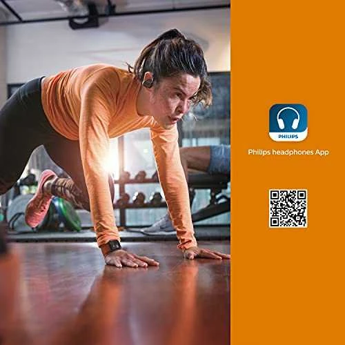 Belaidės sportinės ausinės Philips TAA7306BK/00, Juodos