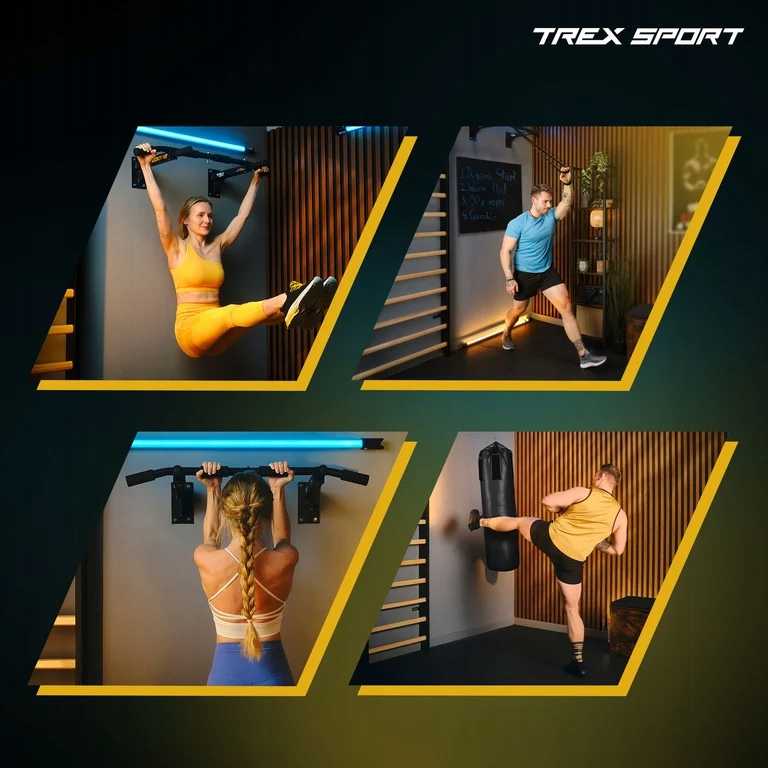 Prisitraukimo strypas Trex Sport, 94.5x50, juodas