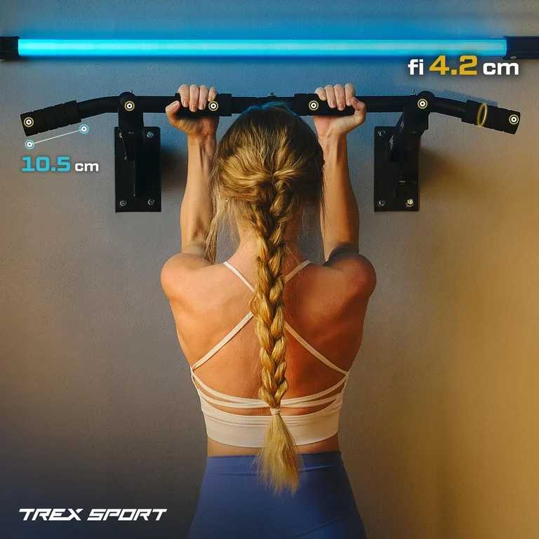 Prisitraukimo strypas Trex Sport, 94.5x50, juodas
