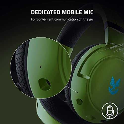 Belaidės Žaidimų Ausinės Razer Kaira Pro Halo Infinite Edition skirtos Xbox Series X ir mobiliems Xbox žaidimams