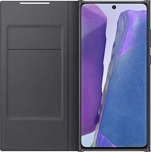 Dėklas NN980PBE LED vaizdo dangtelis, skirtas Samsung Galaxy Note 20 / Note 20 5G (Juodas)