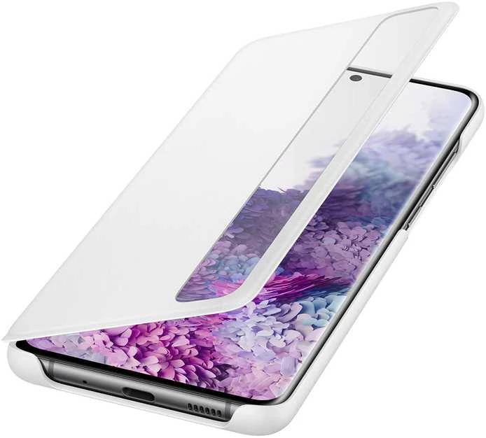 Dėklas ZG985CWE Aiškaus vaizdo dangtelis, skirtas Samsung Galaxy S20 Plus (Baltas)