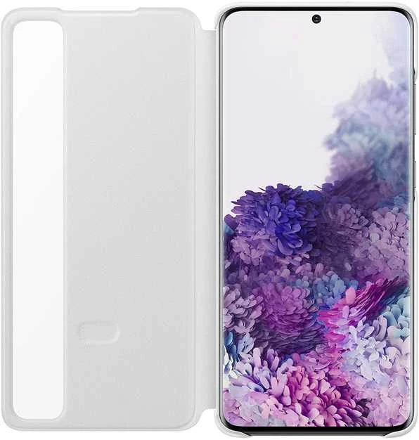 Dėklas ZG985CWE Aiškaus vaizdo dangtelis, skirtas Samsung Galaxy S20 Plus (Baltas)