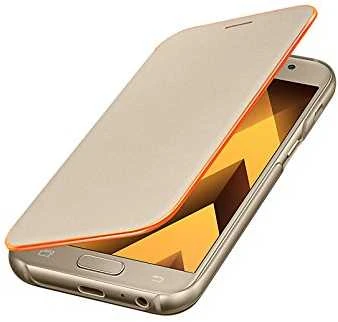 Dėklas Atverčiamas dangtelis Neoninis, skirtas Samsung Galaxy A3 A320 (auksinis)