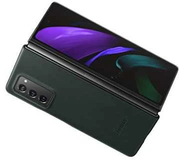 Dėklas VF916LGEGEU odinis dangtelis, skirtas Samsung Galaxy Z Fold2 (žalias)