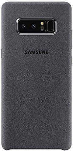 Dėklas Samsung Galaxy Note 8 nugarėlė Alcantara Tamsiai Pilka