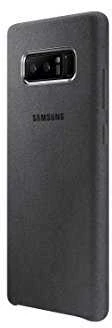 Dėklas Samsung Galaxy Note 8 nugarėlė Alcantara Tamsiai Pilka