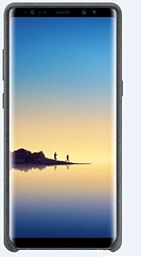 Dėklas Samsung Galaxy Note 8 nugarėlė Alcantara Tamsiai Pilka