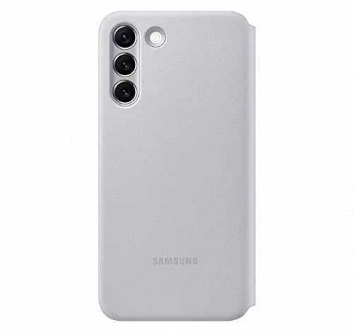 Dėklas "Samsung LED View" dangtelis "Galaxy S22 Plus" šviesiai pilkas EF-NS906PJEGEW