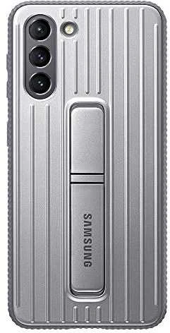 Dėklas RG991CJE apsauginis stovimas dangtelis, skirtas Samsung Galaxy S21 šviesiai pilkas (šviesiai pilkas)