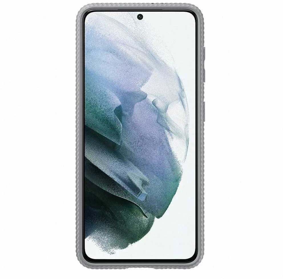 Dėklas RG991CJE apsauginis stovimas dangtelis, skirtas Samsung Galaxy S21 šviesiai pilkas (šviesiai pilkas)