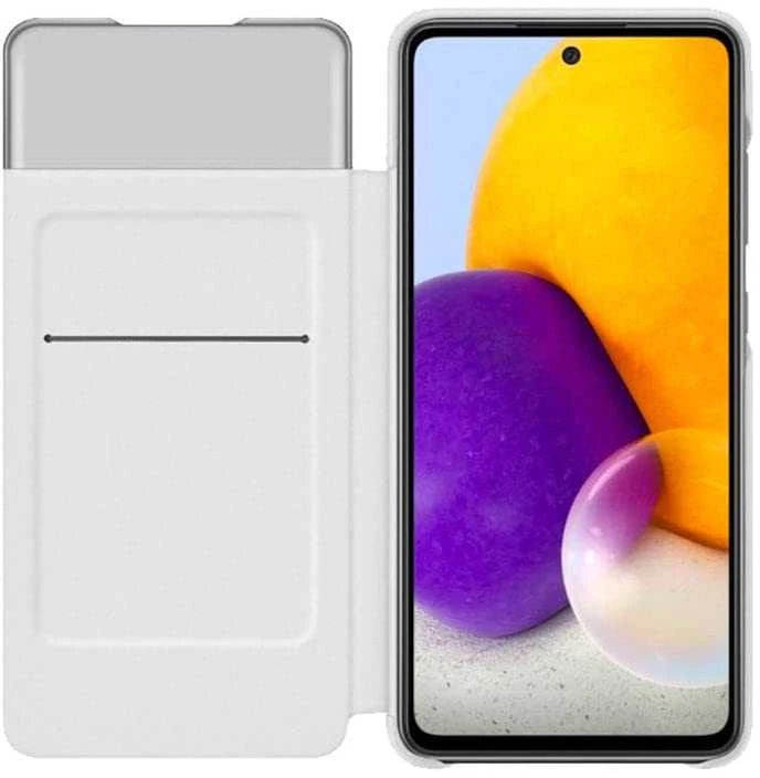 Dėklas SAMSUNG SMART S VIEW PINIGINĖS DALYS Baltas A72
