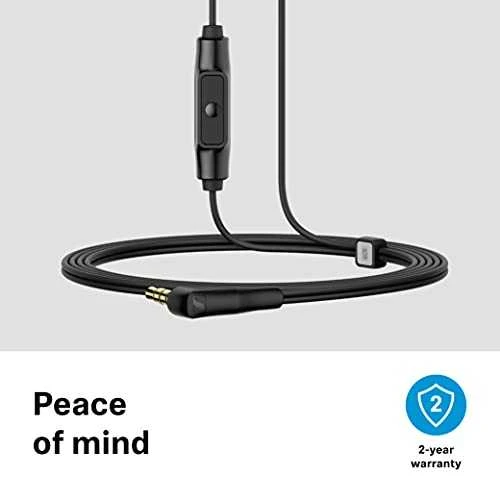 Sennheiser Ausinės CX 80S su laidu, į ausis įkišamos, Mikrofonas, Juodas